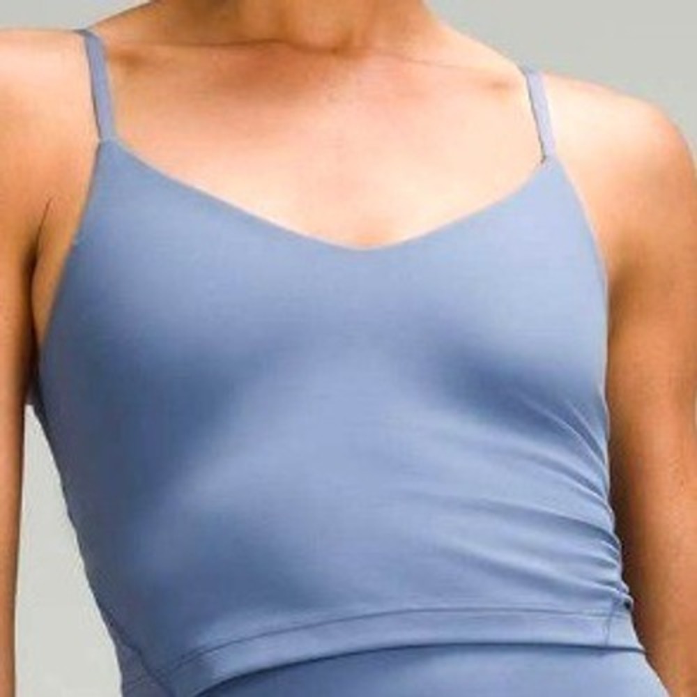 LULULEMON NWT Women's 4 Blue Align Cropped Cami Tank A/B Belgian Blue Nulu Top